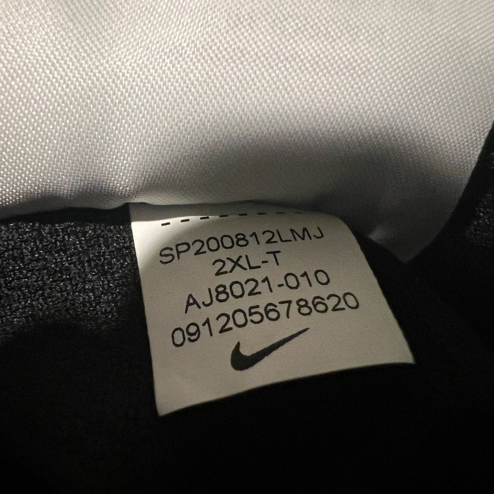 🔥NIKE T-SHIRT STYLE #AJ8021-010 MEN'S SIZE 2XL-TALL SHORT SLEEVE COLOR BLACK - Picture 10 of 16